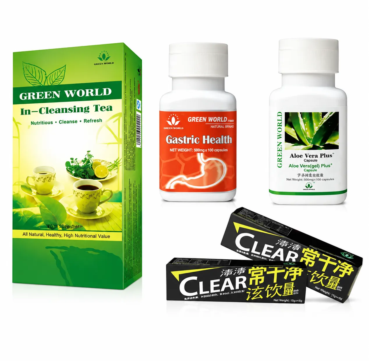 Green World Digestive Wellness Support Package