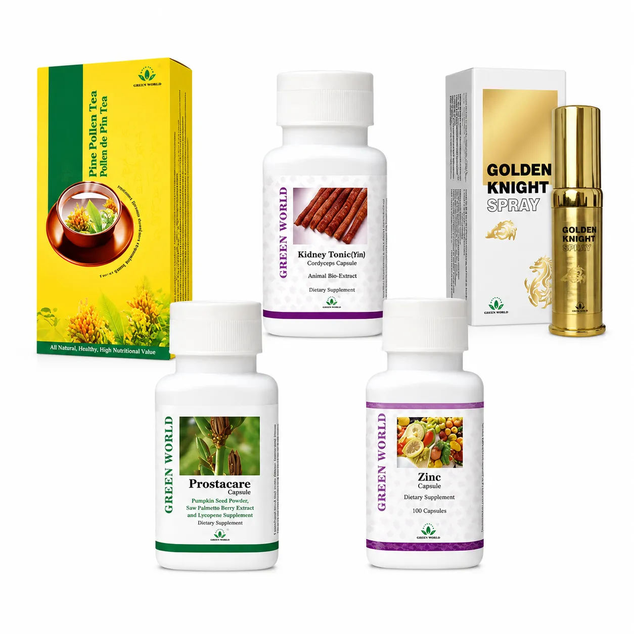 Green World Men's Wellness Support Package (1 Month)