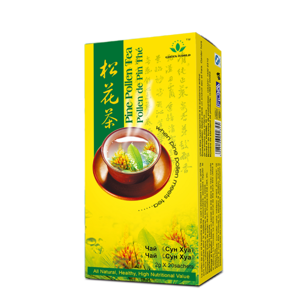 Green World Pine Pollen Tea – Natural Nutrition Herbal Tea – 20 Sachets (2 g) – Green World Health Kenya