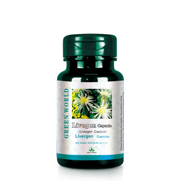 Green World Livergen Capsules – Liver Support Supplement – 60 Capsules (500 mg) – Green World Health Kenya