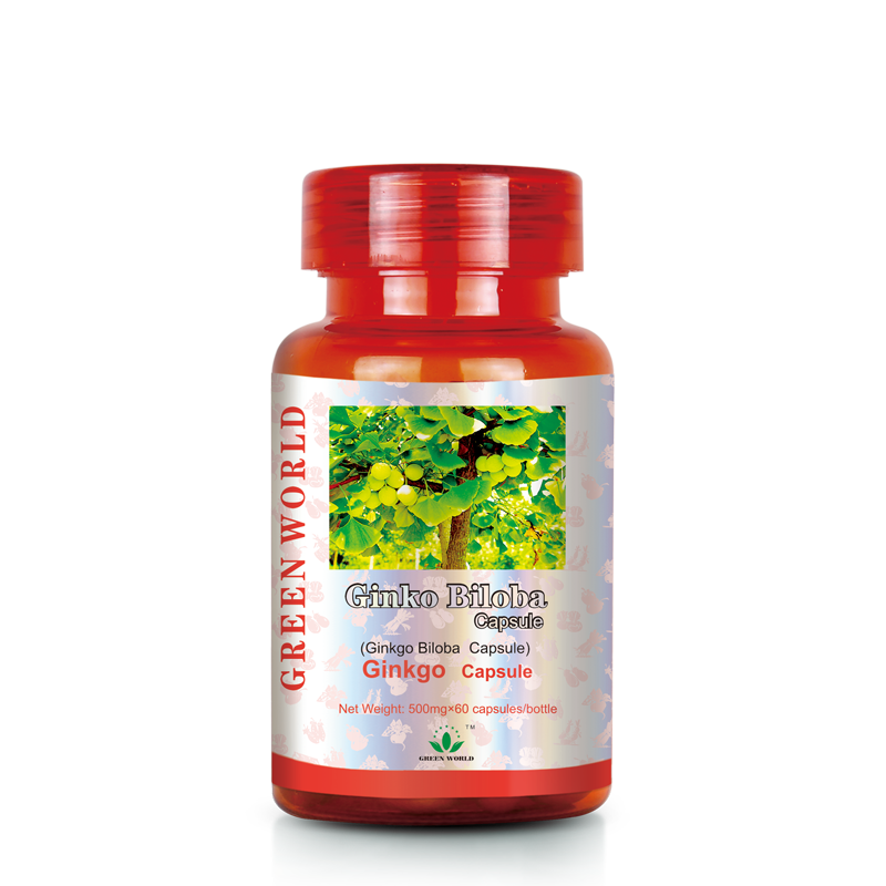 Green World Ginkgo Biloba Capsules – Circulation & Brain Support – 60 Capsules (500 mg) – Green World Health Kenya
