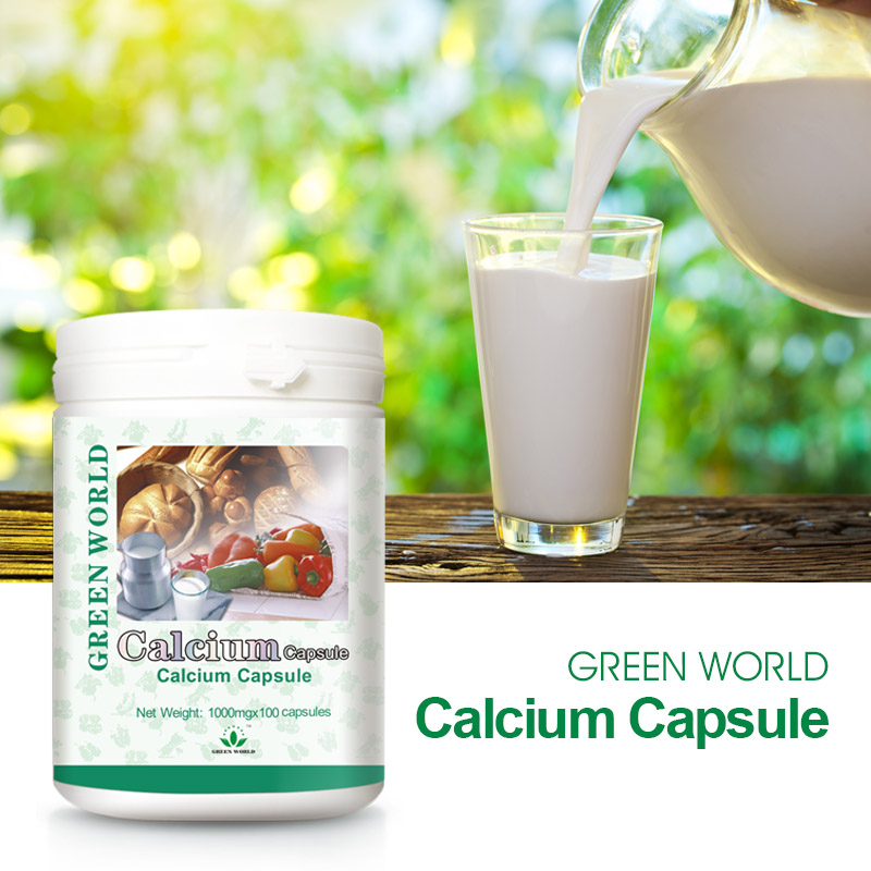 Green World Calcium Softgel – Bone & Osteoporosis Support – 100 Softgels (1000 mg)