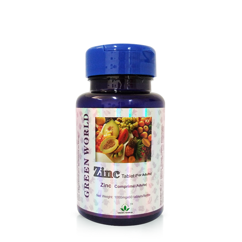 Green World Zinc Tablets for Adults – Immune & Fertility Support – 60 Tablets (1000 mg) – Green World Health Kenya