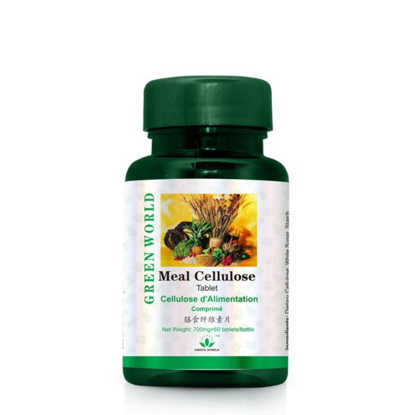 Green World Meal Cellulose Tablets – Dietary Fibre for Digestion – 60 Tablets (700 mg) – Green World Health Kenya