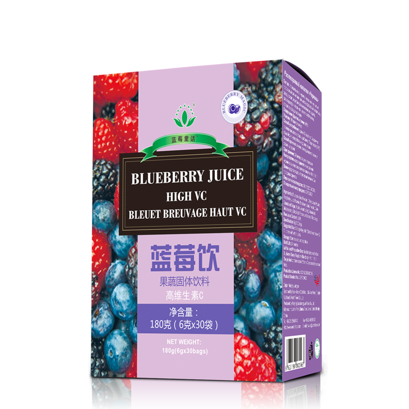Green World Blueberry Juice High VC – Vitamin C Drink – 30 Bags (6 g) – Green World Health Kenya