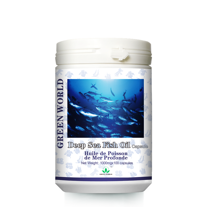Green World Deep Sea Fish Oil Capsules – Omega-3 (EPA/DHA) – 100 Capsules (1000 mg) – Green World Health Kenya