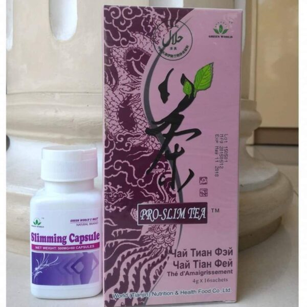 Green World Weight Management Combo Pack – Pro-Slim Tea + Weight Management Capsules – Green World Health Kenya