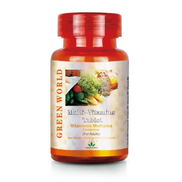 Green World Multivitamin Tablets for Adults – Daily Wellness – 100 Tablets (1000 mg) – Green World Health Kenya