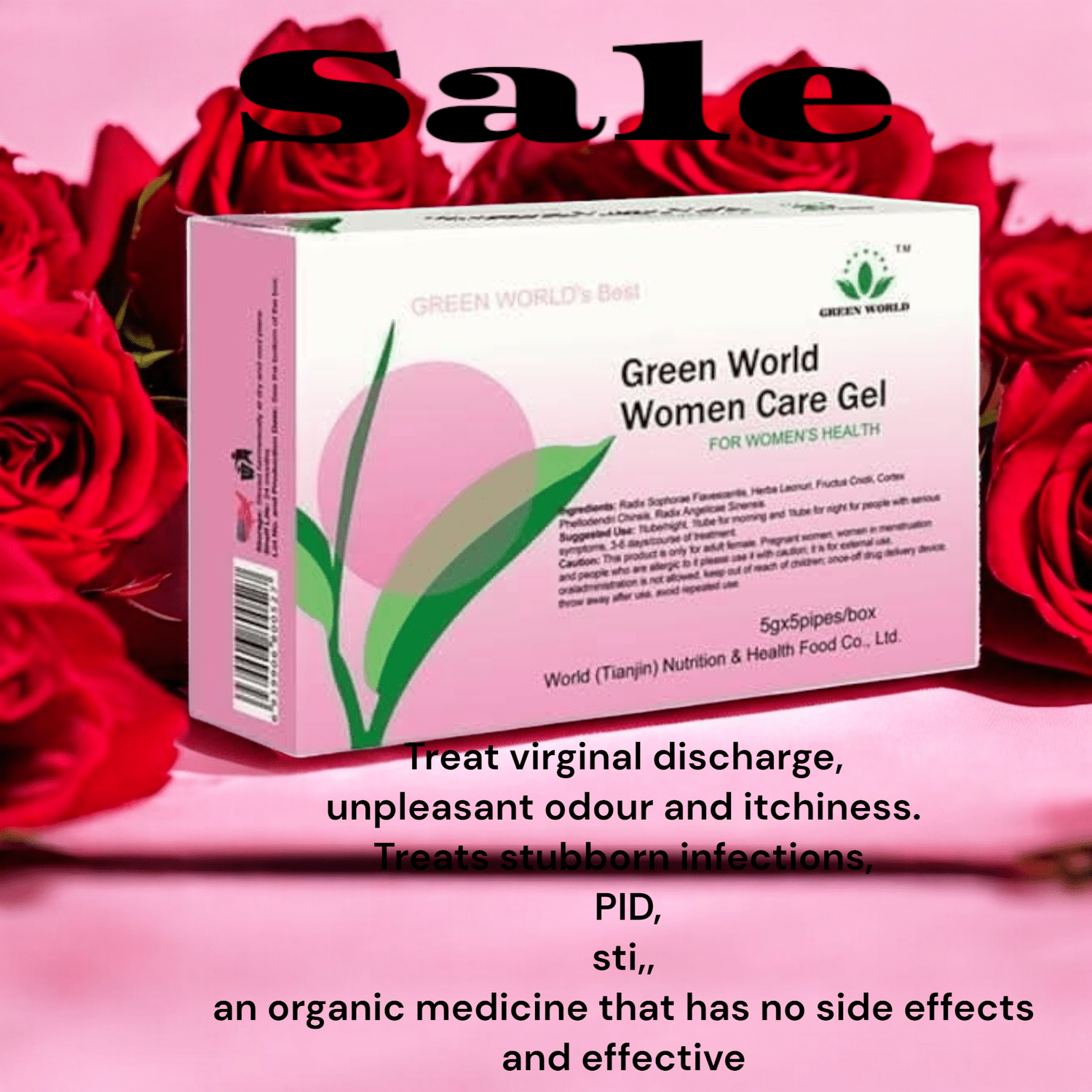 Green World Antibacterial gel Care for women Green World 5 pcs of applicators - for a woman's intimate hygiene - has antibacterial