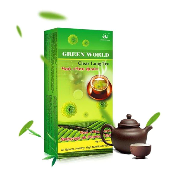 Green World Clear Lung Tea – Respiratory Wellness Herbal Tea – 16 Sachets (4 g) – Green World Health Kenya