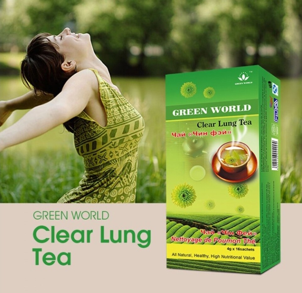 Green World Clear lung tea...helps to clean the lungs