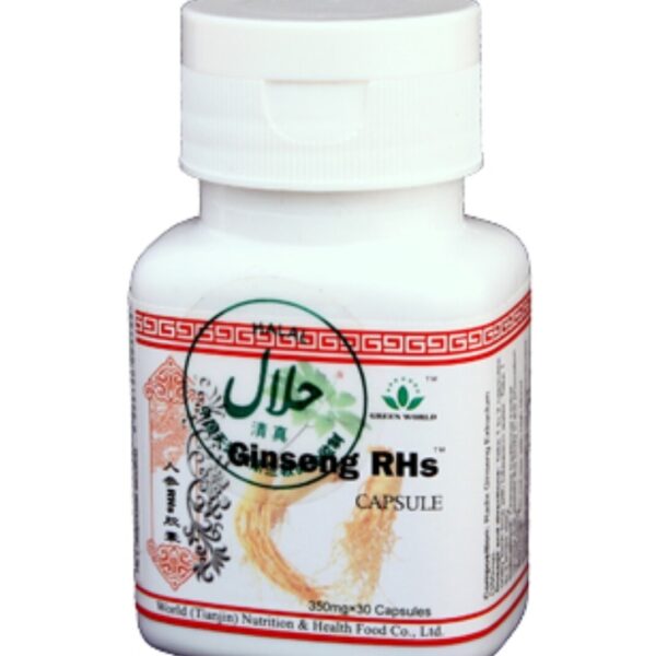 Green World Ginseng RHS 30 capsules is an excellent support of premature aging