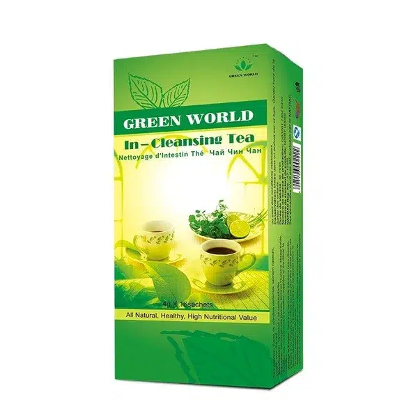 Green World Intestine Cleansing Tea – Digestive Detox Herbal Tea – 16 Sachets (4 g) – Green World Health Kenya