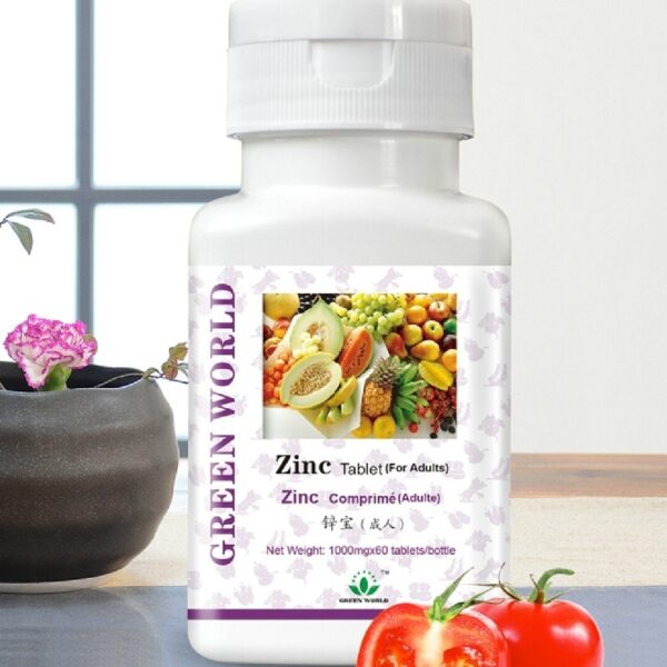 Green World ZINC for adults 60 tablets product with the widest spectrum of effectiveness; it is another source of this essential trace element for the human body - zinc – Green World Health Kenya